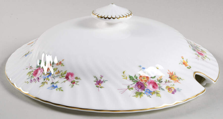 Marlow (Newer, Wreath Backstamp) Lid for Tureen by Minton-1