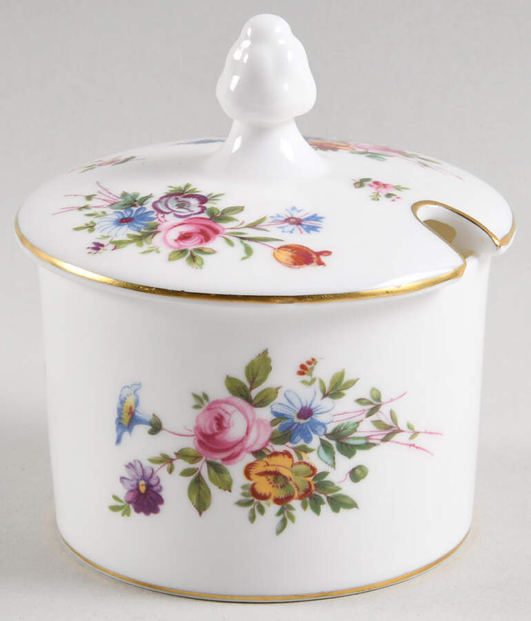Marlow (Newer, Wreath Backstamp) Jam/Jelly & Lid by Minton-1