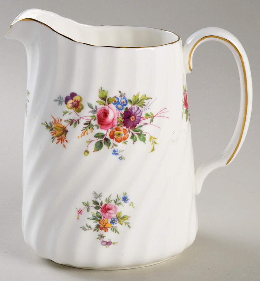 Marlow (Newer, Wreath Backstamp) 20 Oz Pitcher by Minton-1