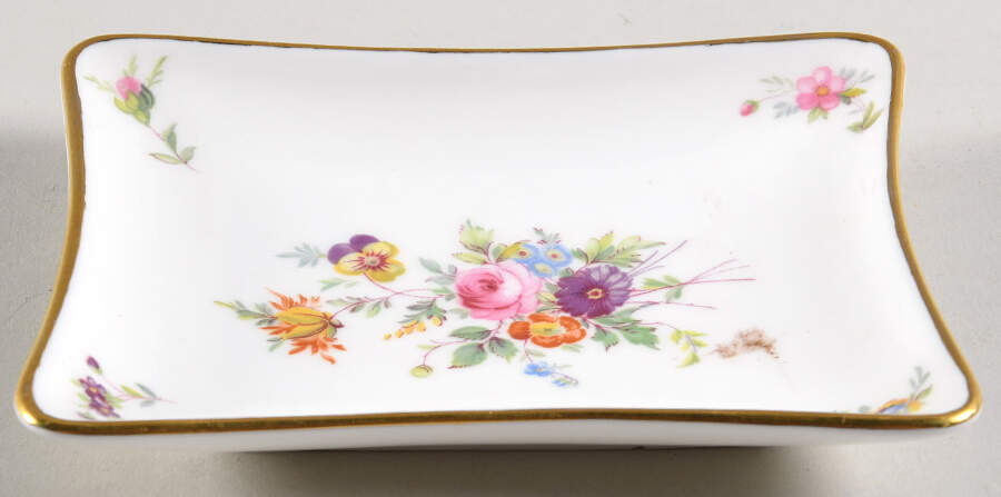 Marlow (Newer, Wreath Backstamp) Silver Tray by Minton-1