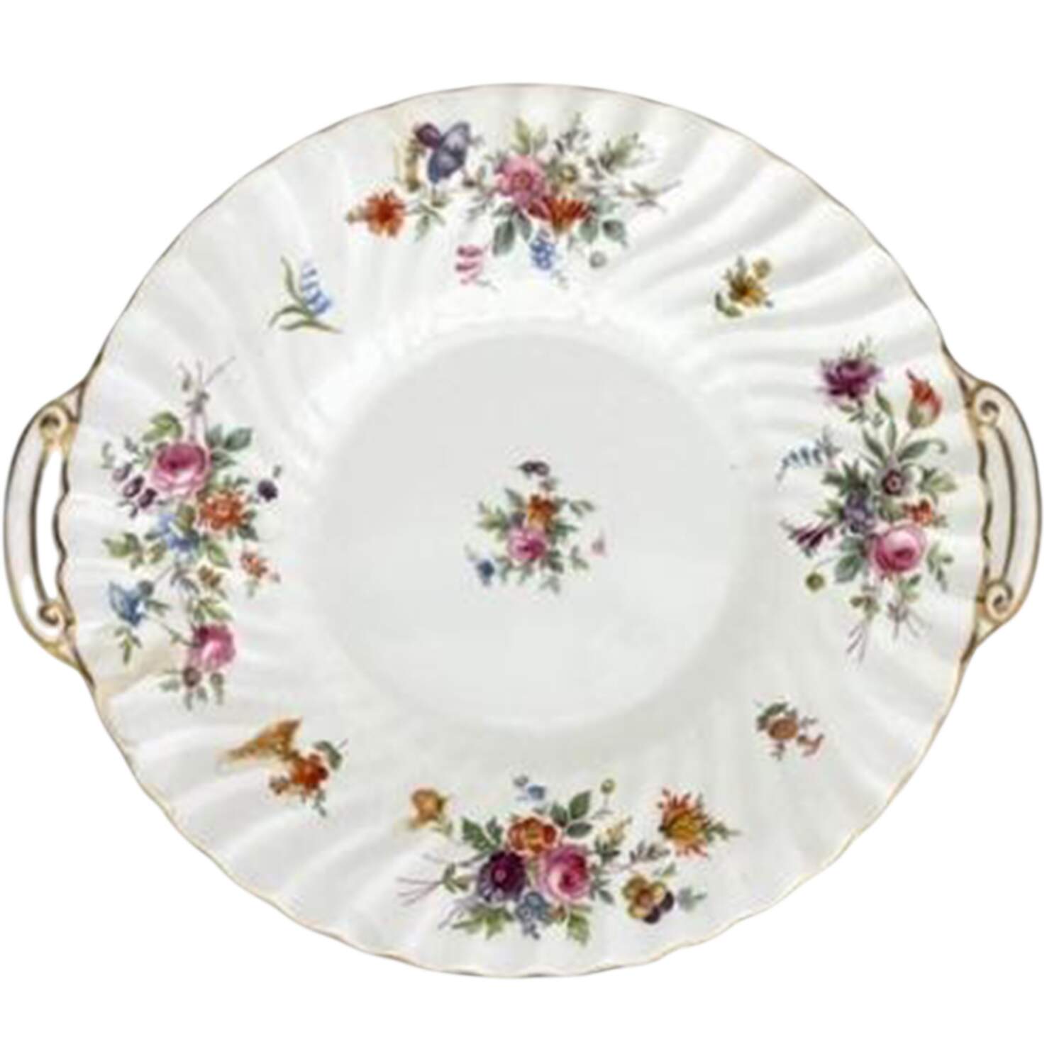 Marlow (Newer, Wreath Backstamp) Cookie Plate by Minton-1