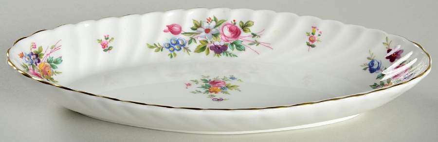Marlow (Newer, Wreath Backstamp) Relish by Minton-1