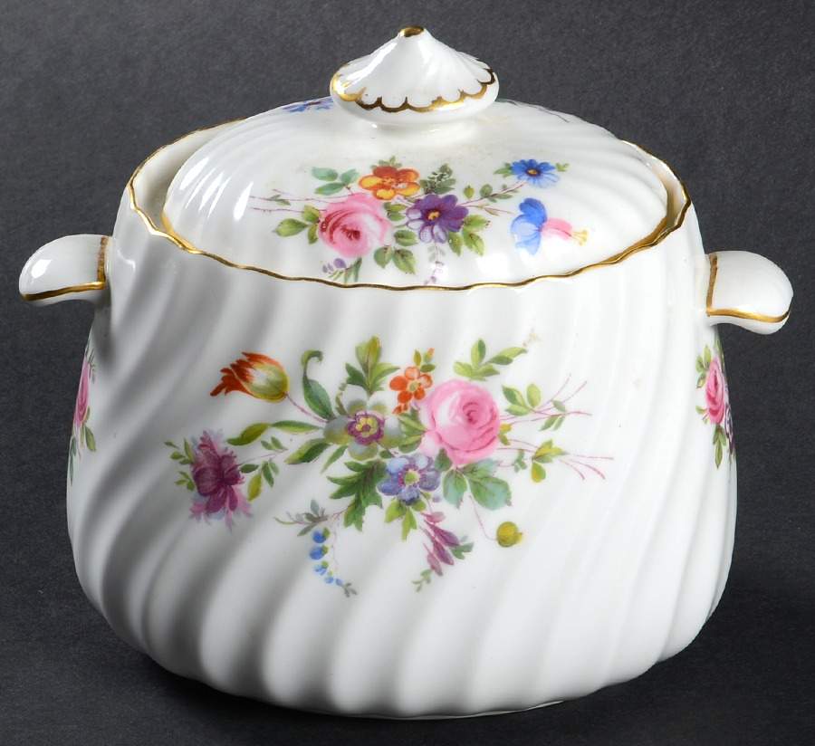 Marlow (Newer, Wreath Backstamp) Sugar Bowl & Lid by Minton-1