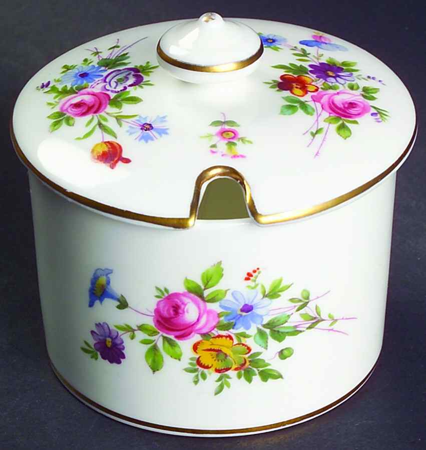 Marlow (Newer, Wreath Backstamp) Jam/Jelly & Lid by Minton-1
