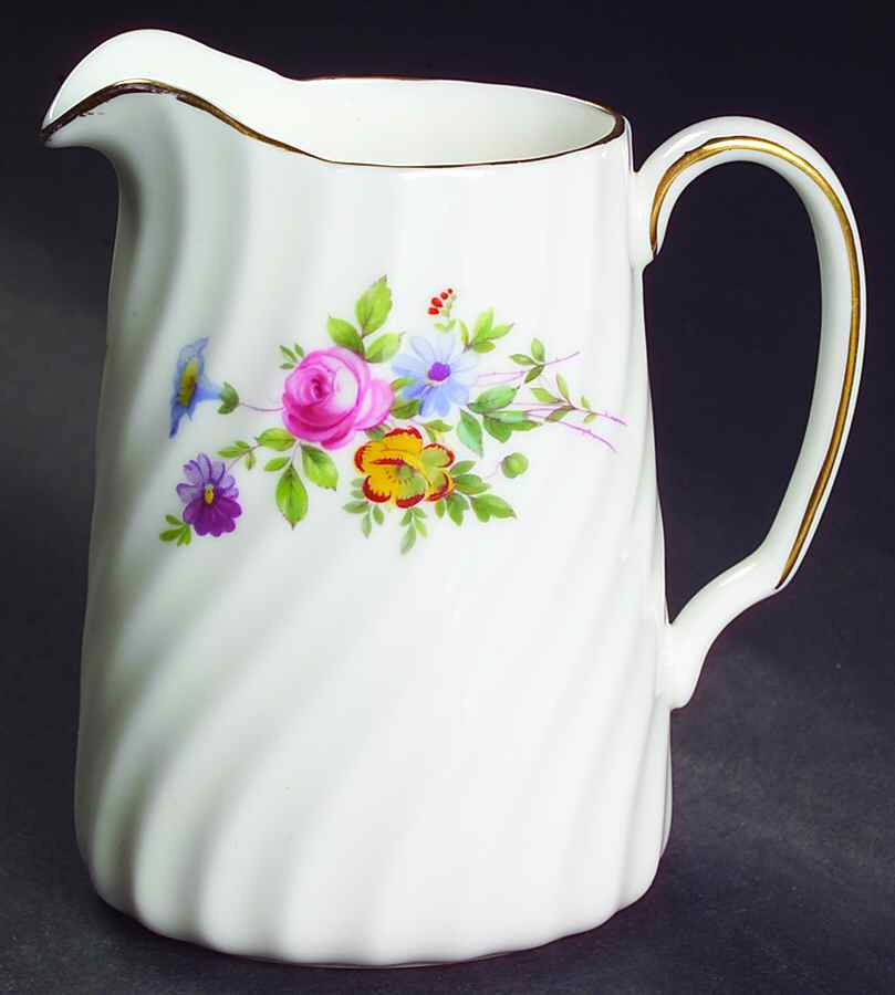 Marlow (Newer, Wreath Backstamp) 8 Oz Pitcher by Minton-1