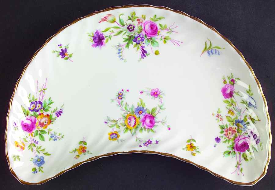Marlow (Newer, Wreath Backstamp) Crescent Salad Plate by Minton-1