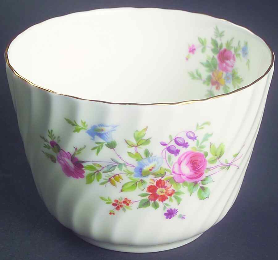 Marlow (Newer, Wreath Backstamp) Open Sugar Bowl by Minton-1
