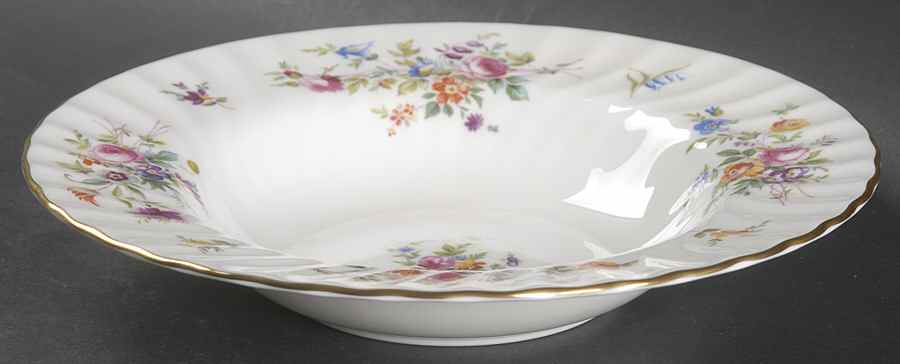 Marlow (Newer, Wreath Backstamp) Rim Soup Bowl by Minton-1