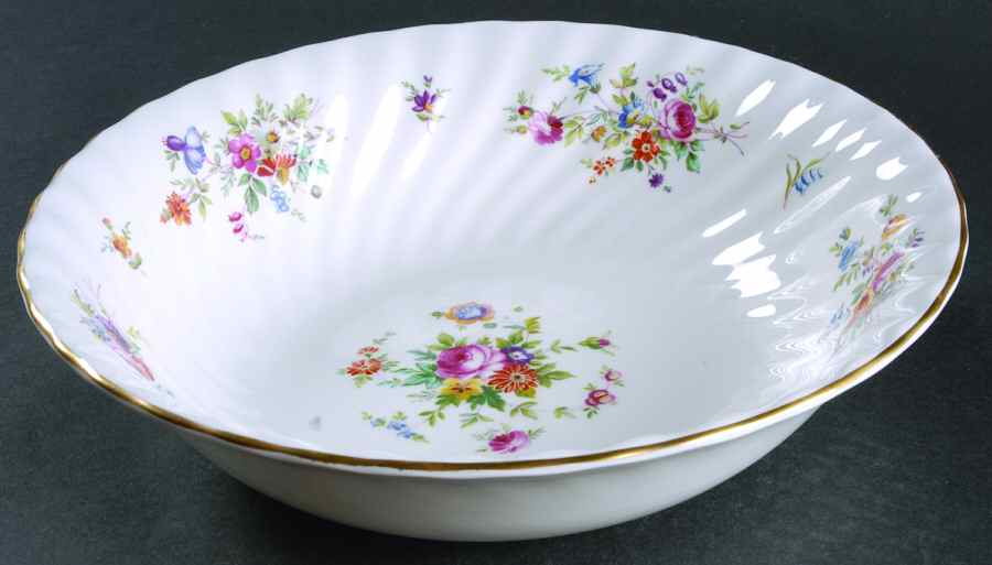 Marlow (Newer, Wreath Backstamp) 10" Large Salad Serving Bowl by Minton-1