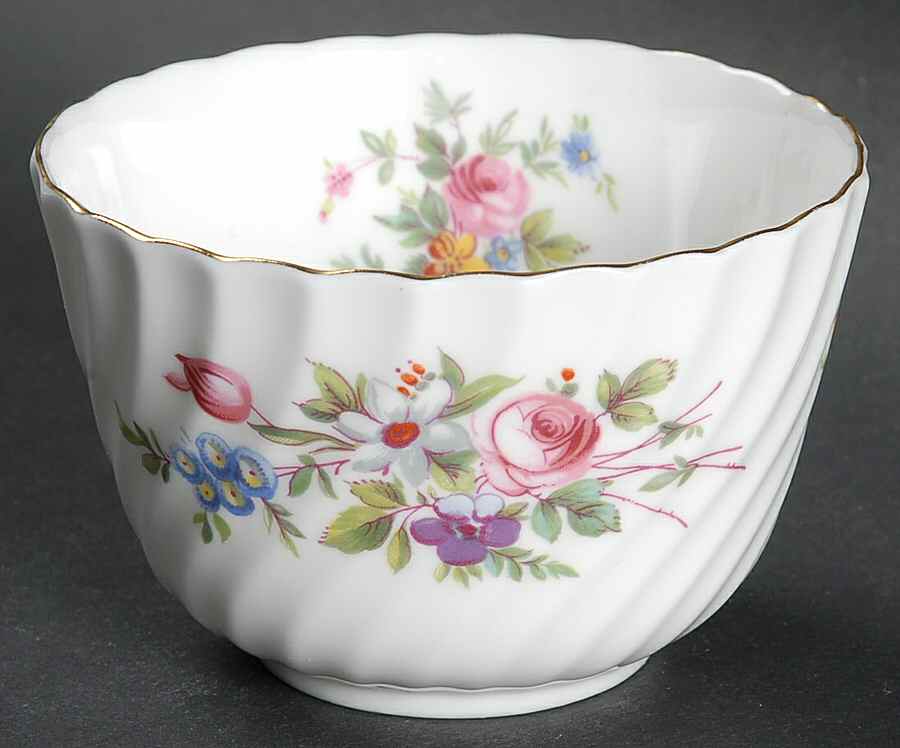 Marlow (Newer, Wreath Backstamp) Mini Open Sugar Bowl by Minton-1