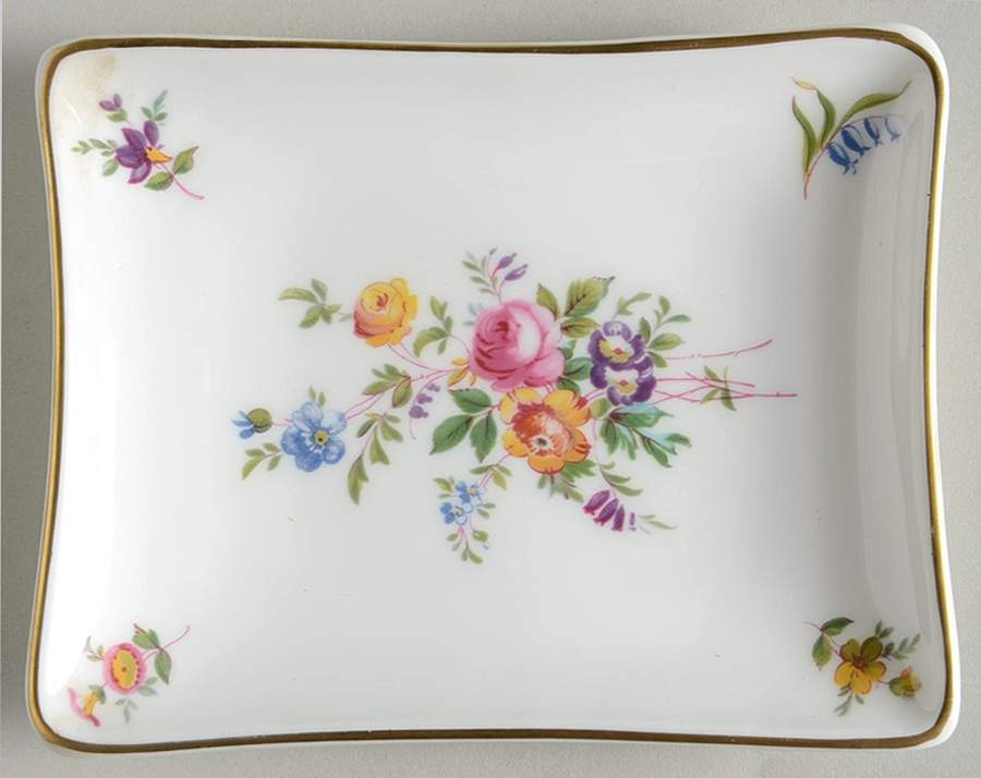 Marlow (Newer, Wreath Backstamp) Silver Tray by Minton-1