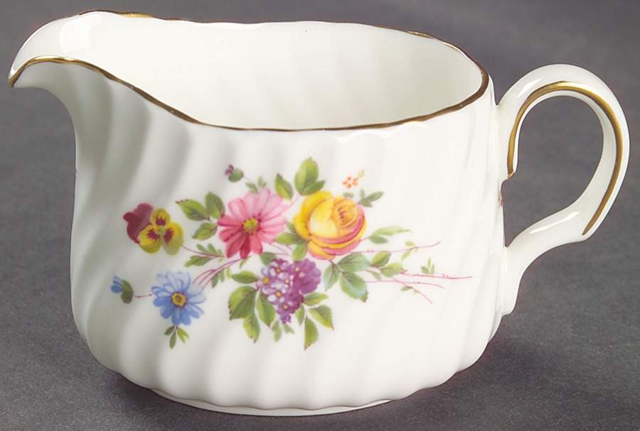 Marlow (Newer, Wreath Backstamp) Mini Creamer by Minton-1