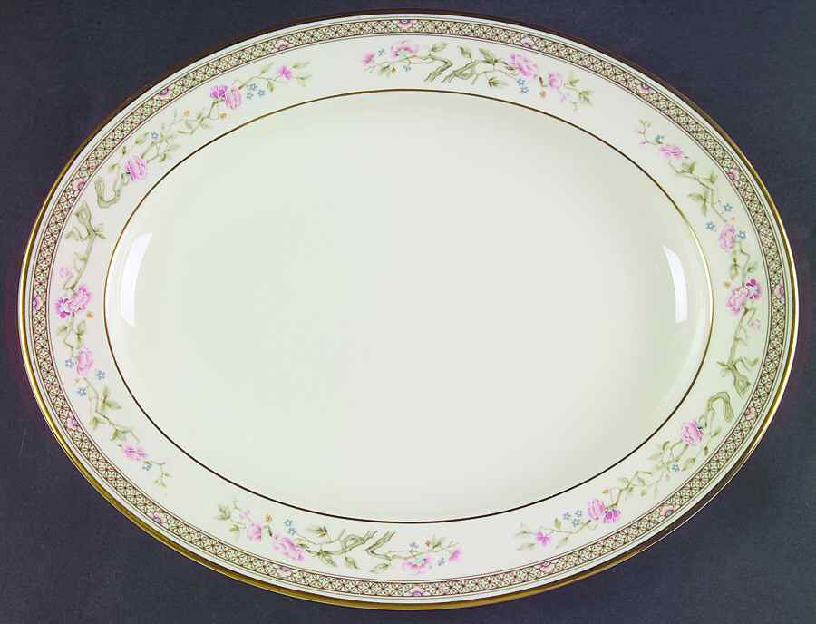 Marquesa 13" Oval Serving Platter by Minton-1