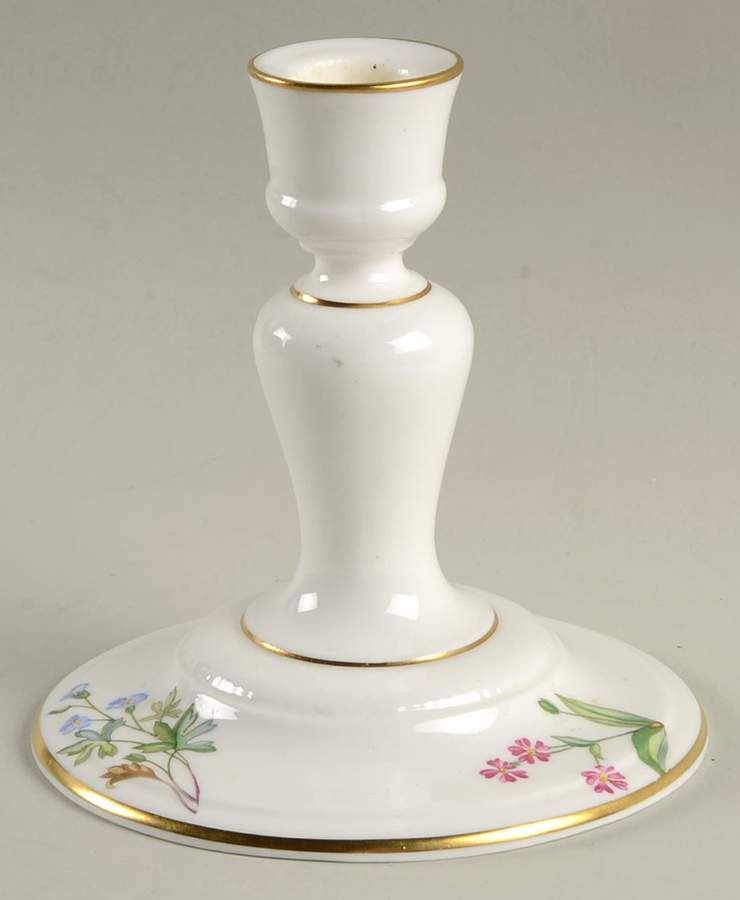 Meadow Scalloped Single Light Candlestick by Minton-1