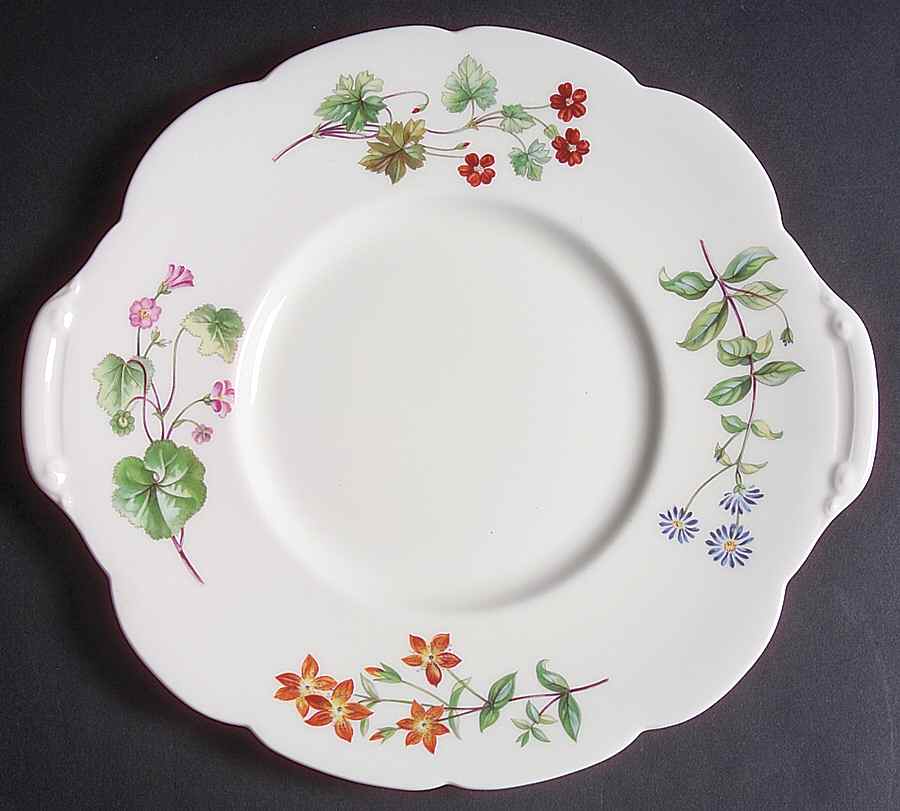 Meadow Scalloped Handled Cake Plate by Minton-1