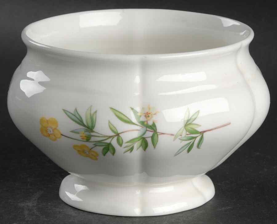 Meadow Scalloped Open Sugar Bowl by Minton-1