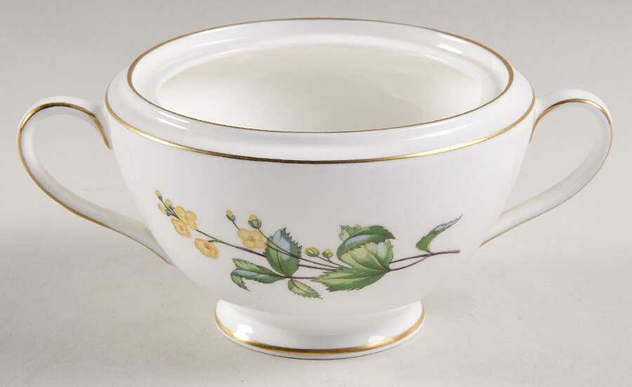 Meadow Smooth Sugar Bowl No Lid by Minton-1