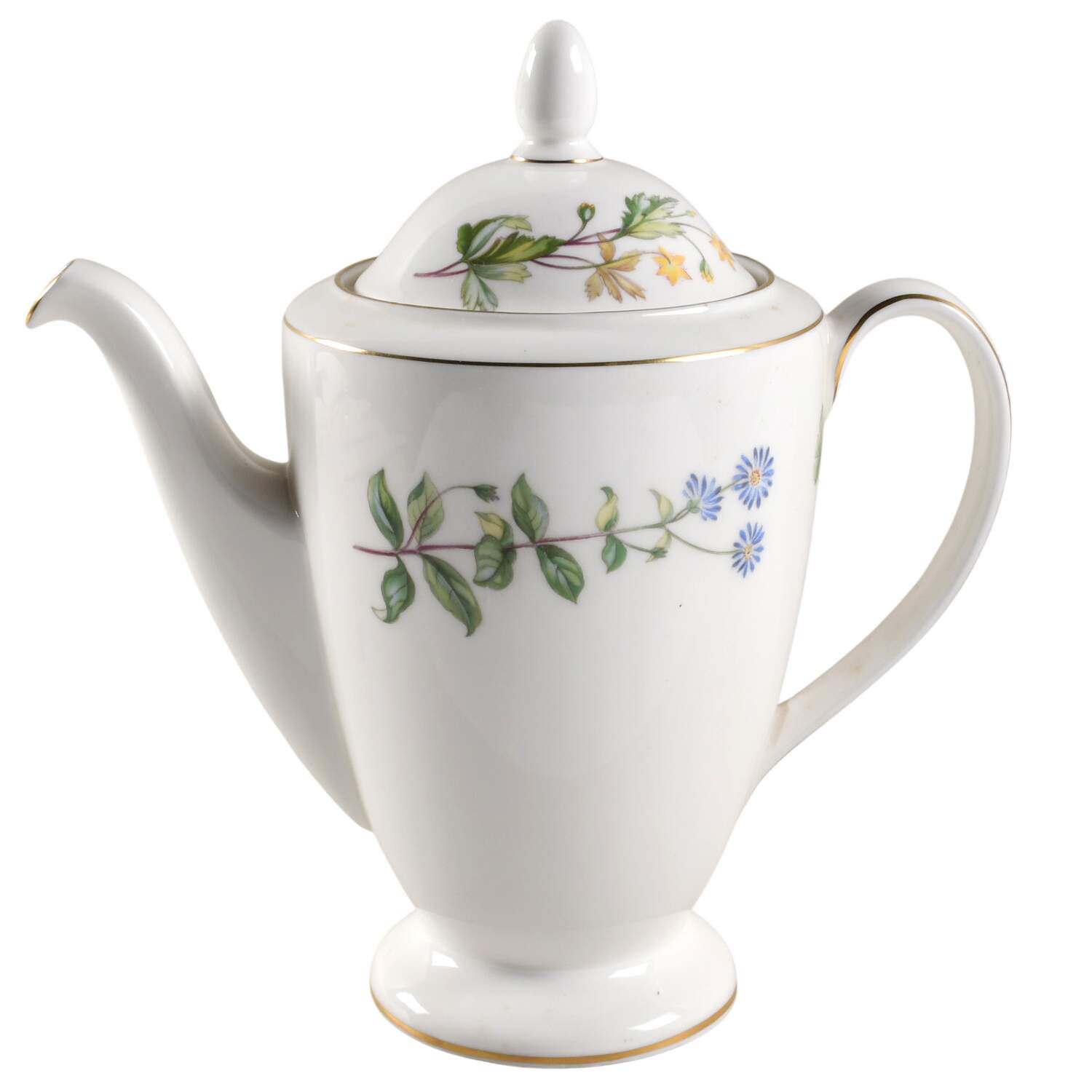 Meadow Smooth Coffee Pot & Lid by Minton-1