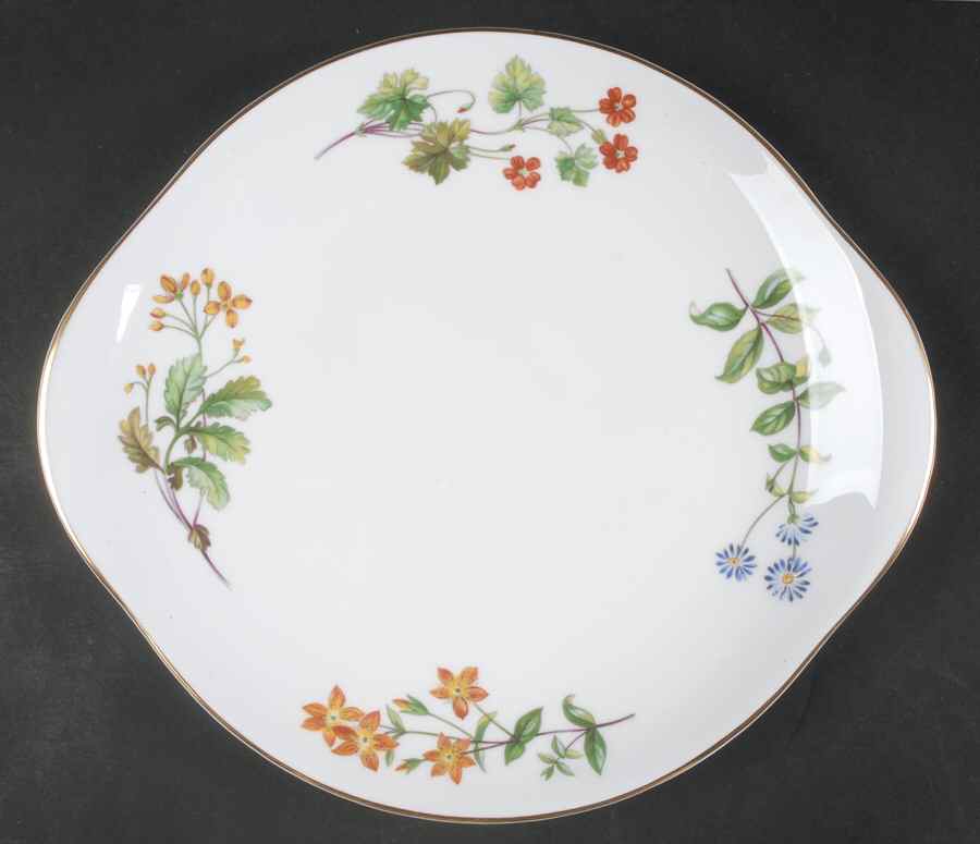 Meadow Smooth Handled Cake Plate by Minton-1