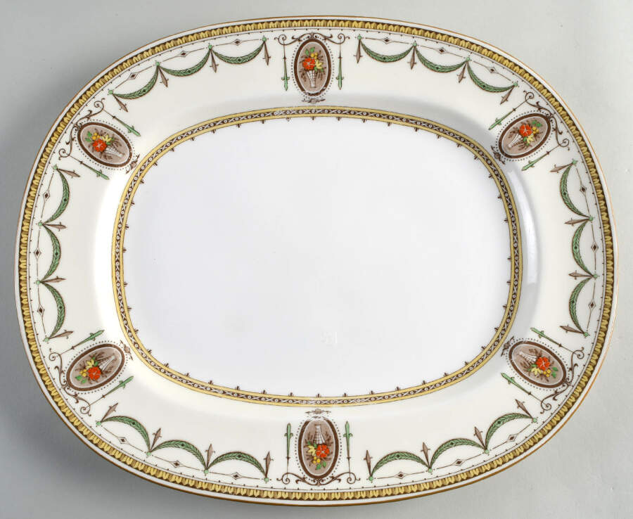 Melrose 14" Oval Serving Platter by Minton-1