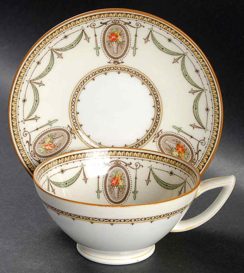 Melrose Footed Cup & Saucer Set by Minton-1