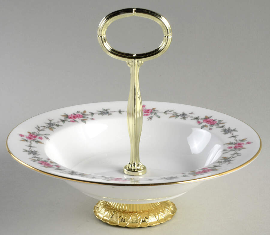 Melbury 6"-7" Handled Footed Nut Dish HC by Minton-1