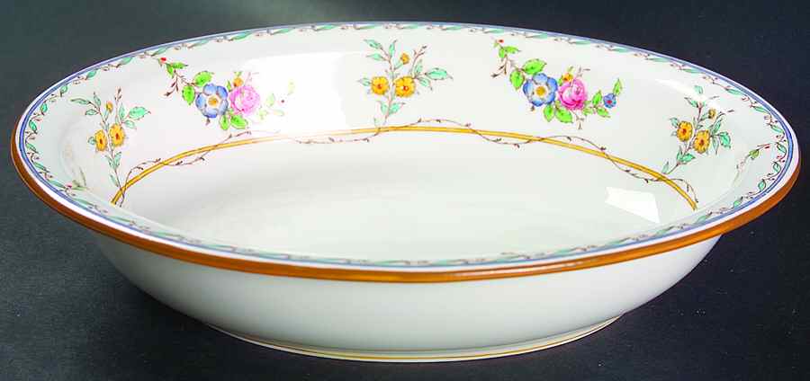 Melrose 9" Oval Vegetable Bowl by Minton-1