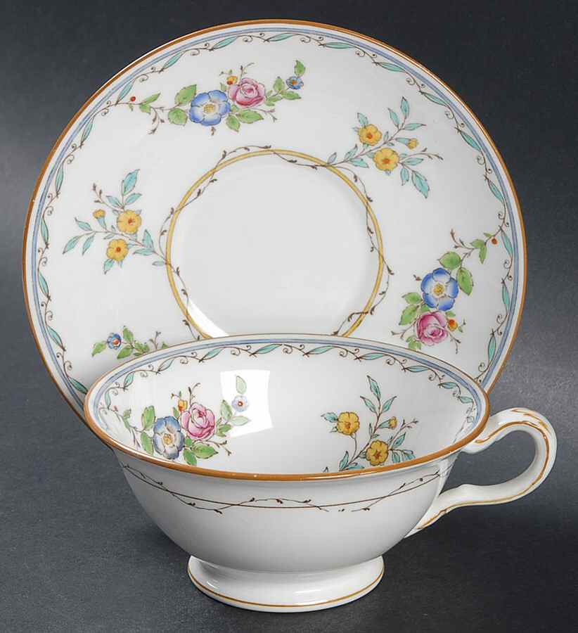 Melrose Footed Cup & Saucer Set by Minton-1