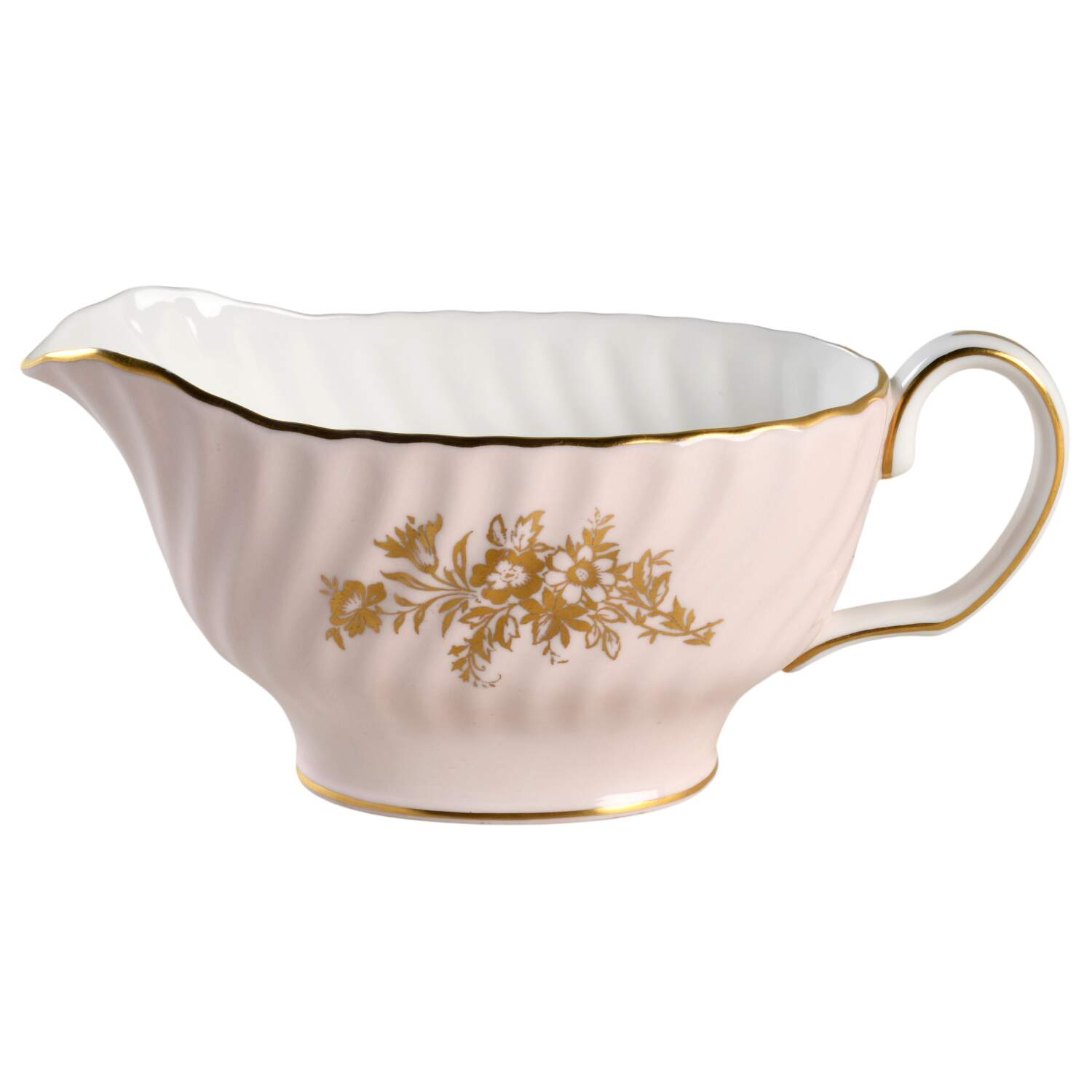 Minuet Pink Gravy Boat by Minton-1