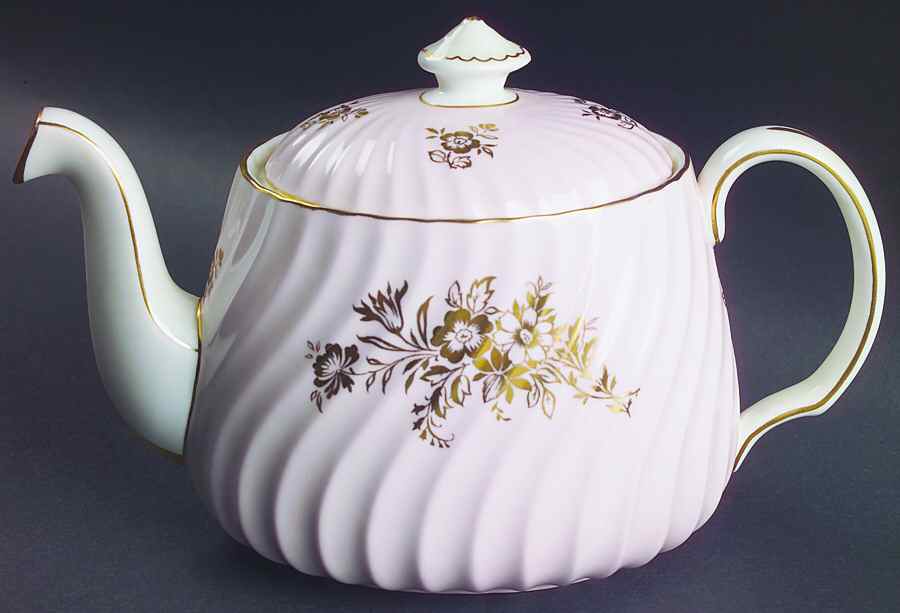 Minuet Pink Teapot & Lid by Minton-1