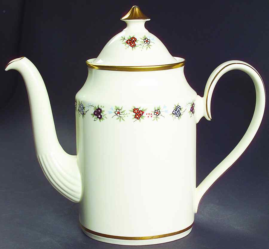 Mirabeau Coffee Pot & Lid by Minton-1