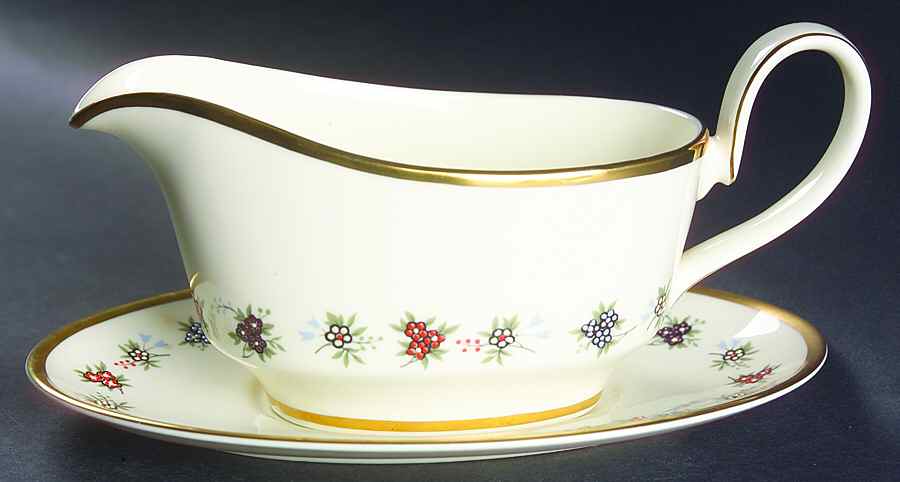 Mirabeau Gravy Boat & Underplate by Minton-1