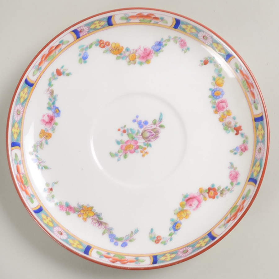Minton Rose (Older, Smooth) Saucer for Oversized Cup by Minton-1