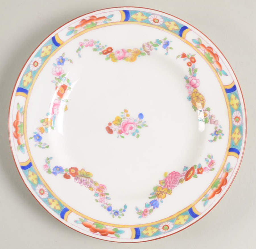 Minton Rose (Older, Smooth) Small Bread & Butter Plate by Minton-1