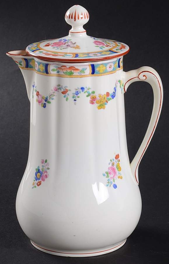 Minton Rose (Older, Smooth) Hot Water Jug & Lid by Minton-1