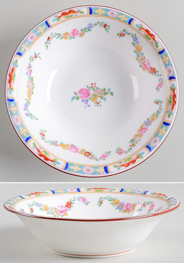 Minton Rose (Older, Smooth) Coupe Cereal Bowl by Minton-1