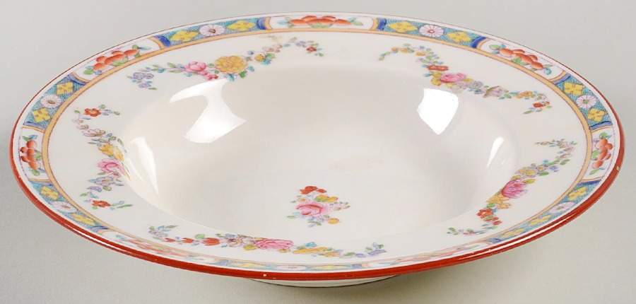 Minton Rose (Older, Smooth) Rim Fruit/Dessert (Sauce) Bowl by Minton-1