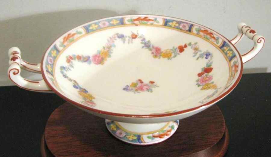 Minton Rose (Older, Smooth) Round Compote (Height X Width) by Minton-1
