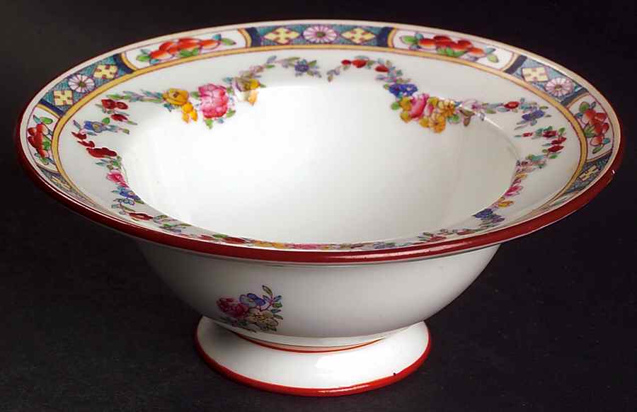 Minton Rose (Older, Smooth) Small Baked Apple Dish by Minton-1