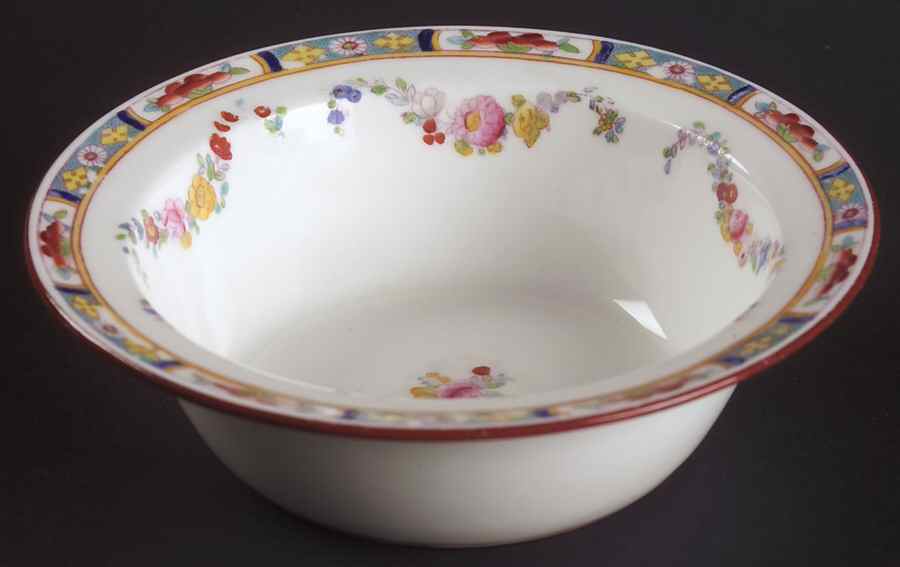 Minton Rose (Older, Smooth) Rim Fruit/Dessert (Sauce) Bowl by Minton-1