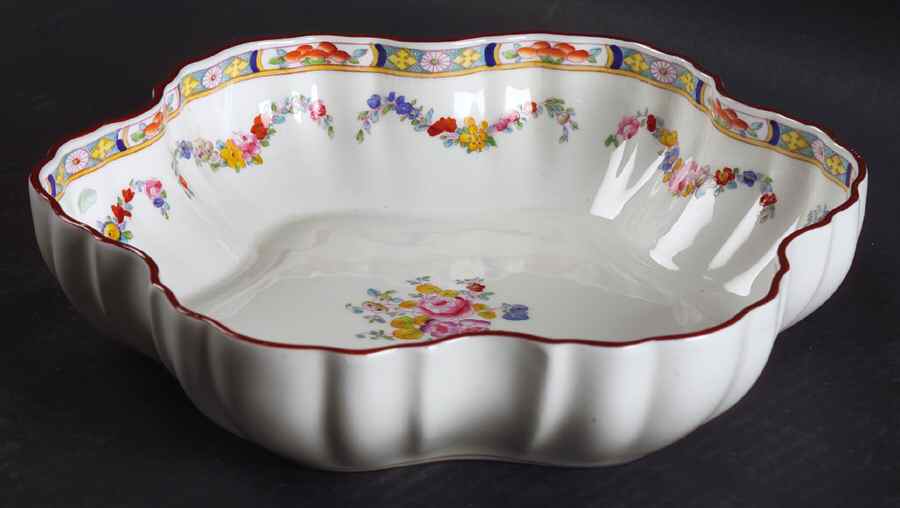 Minton Rose (Older, Smooth) Extra Large Melon Bowl by Minton-1