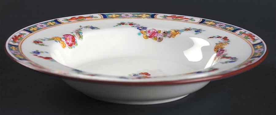 Minton Rose (Older, Smooth) Rim Fruit/Dessert (Sauce) Bowl by Minton-1