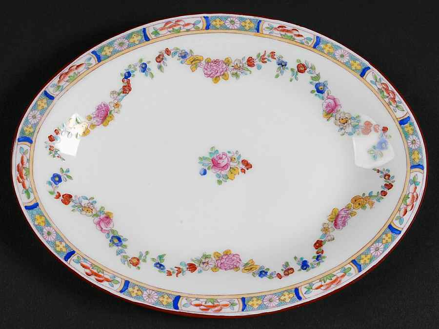 Minton Rose (Older, Smooth) Relish/Gravy Underplate by Minton-1