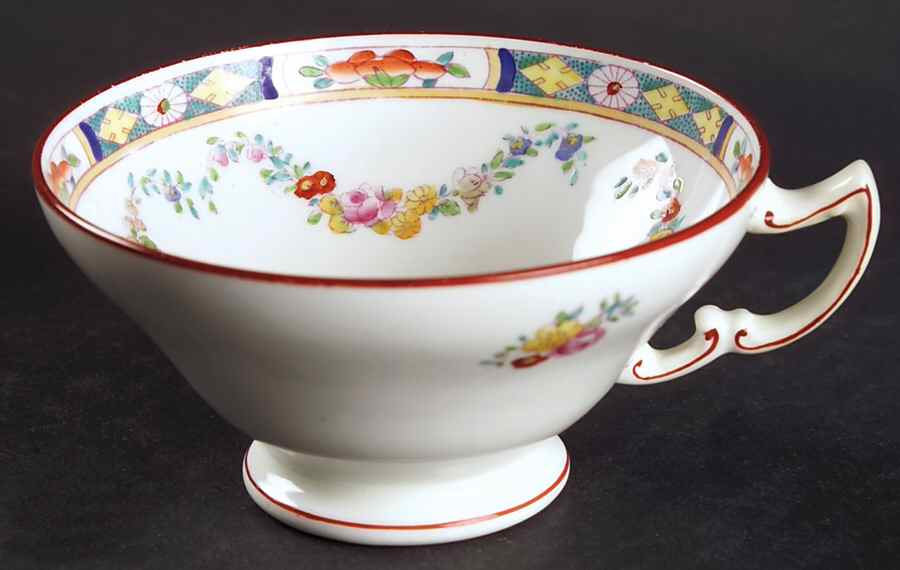 Minton Rose (Older, Smooth) Footed Cup by Minton-1