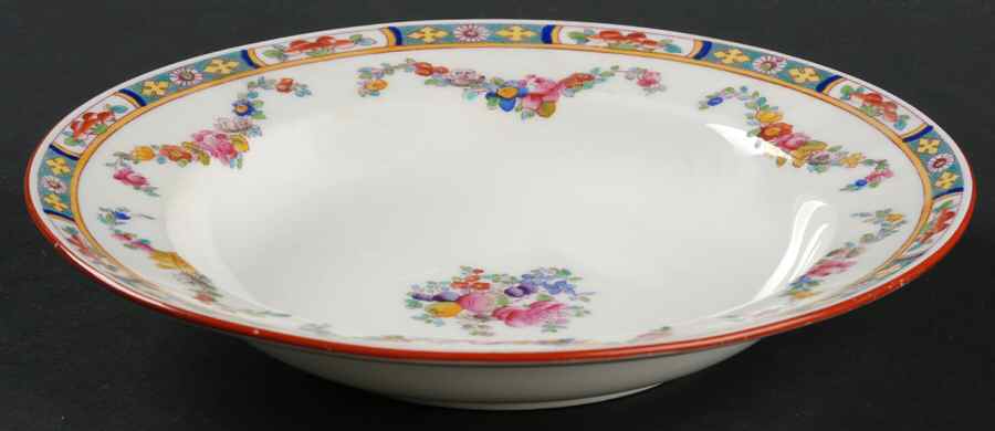 Minton Rose (Older, Smooth) Rim Soup Bowl by Minton-1
