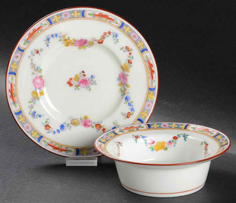 Minton Rose (Older, Smooth) Ramekin & Saucer Set by Minton-1