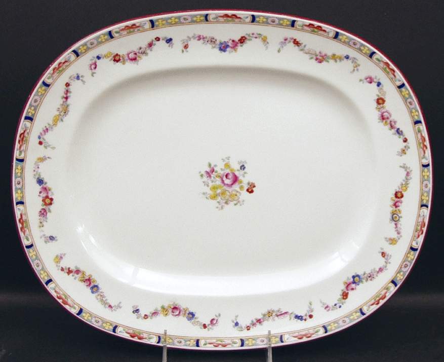 Minton Rose (Older, Smooth) 14" Rectangular Serving Platter by Minton-1
