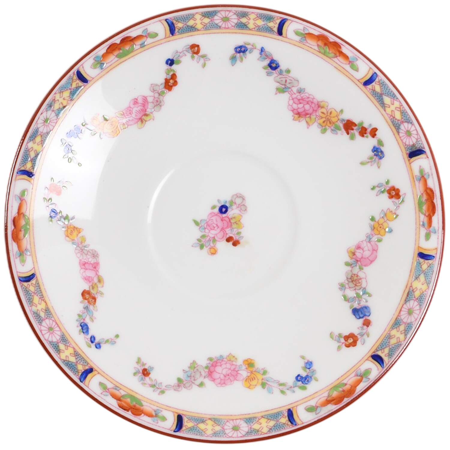 Minton Rose (Newer, Smooth) Saucer for Flat Cup by Minton-1