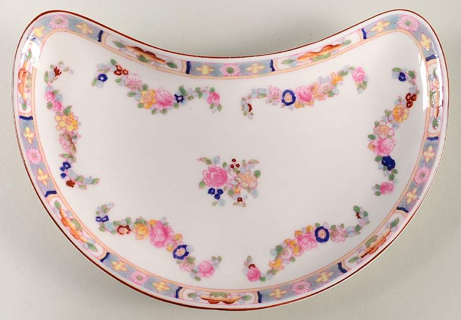 Minton Rose (Newer, Smooth) Crescent Salad Plate by Minton-1