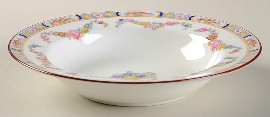 Minton Rose (Newer, Smooth) Rim Soup Bowl by Minton-1